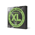D'Addario Cordes en nickel pour basse D'Addario EXL165TP, Custom Light, 45-105, 2 jeux, cordes longues