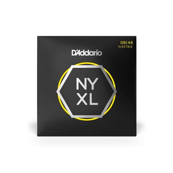 D'Addario NYXL0946 Jeu de 6 cordes Nickel Wound Super Light Top / Regular Bottom 09-46 – Image 1