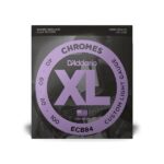 D'Addario Cordes pour basse D'Addario Chromes ECB84, Custom Light, 40-100, cordes longues