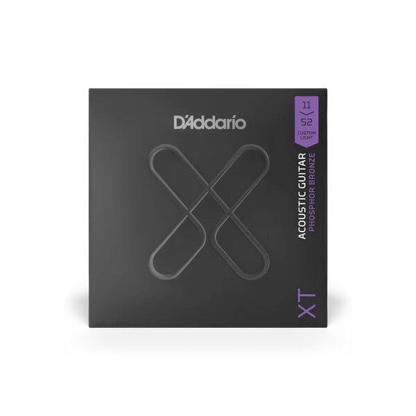 D'Addario XT Acoustic Phosphor Bronze, Custom Light, 11-52 – Image 1