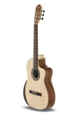 Manuel Rodriguez Série ECOLOGÍA Samba électro-acoustique Electro-acoustique Samba Profundo, manche étroit en 48mm au sillet avec truss rod biflex – Image 4