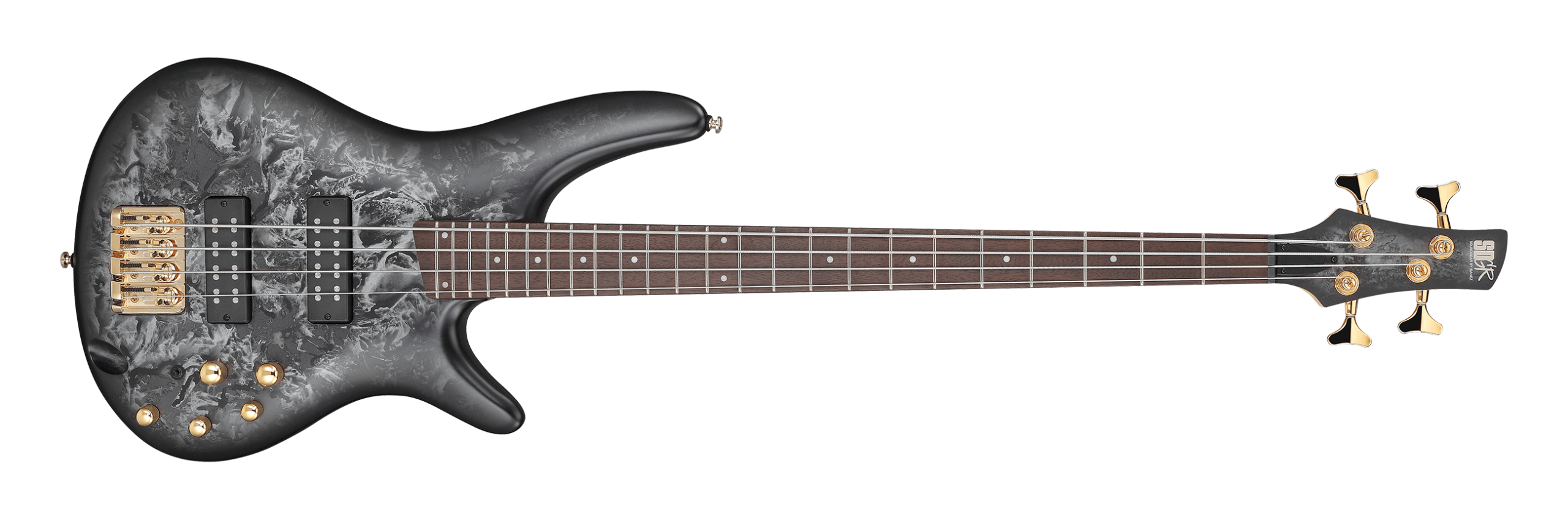 IBANEZ Electric Bass SR4 Standard black ice frozen matte – Image 1