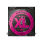 D'Addario Cordes pour basse D'Addario Chromes ECB81S, Light, 45-100, cordes courtes