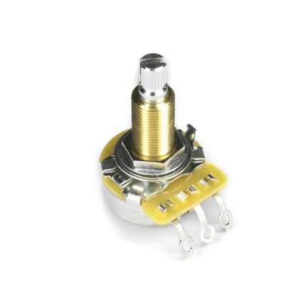 CTS® POTENTIOMÈTRE LONG FILETAGE AXE FENDU 6mm 500K AUDIO (Vrac 1pce)