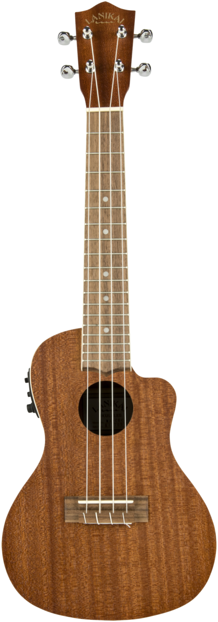 LANIKAI Konzertukulele, Mahogany Series, Cutaway, Preamp, Softcase