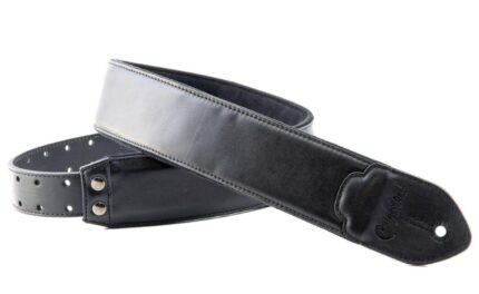 Guitar Strap Leather Vintage BK Right On