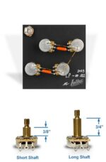 Lollar Les Paul (Long Shaft) 500K Pre-wired Kit - Orange Drop .022 – Image 3