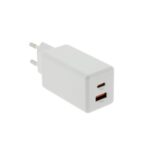 PATONA Premium GaN PD65W Adaptateur blanc 1xUSB-C 1xUSB-A PD3.0 QC3.0