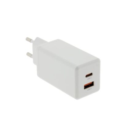 PATONA Premium GaN PD65W Adaptateur blanc 1xUSB-C 1xUSB-A PD3.0 QC3.0